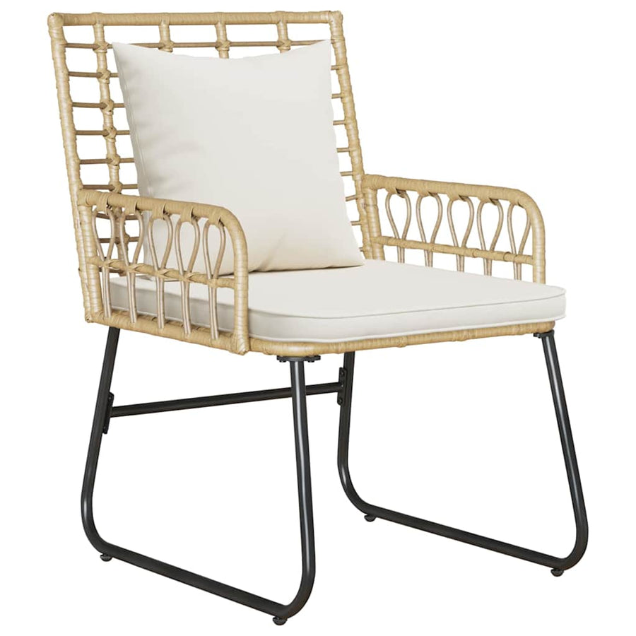 Tuin Eetset met kussen 3 pcs Zwart, Antraciet 113 x 69 x 83 cm