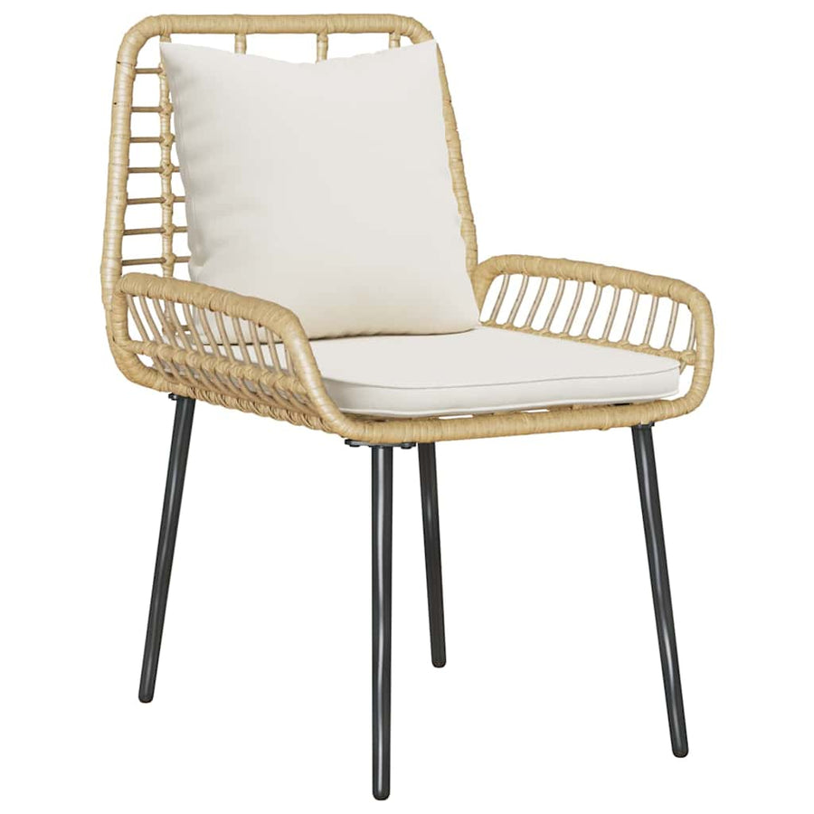 Tuin Eetset 3 pcs Bruin, Zwart, Crème 35 x 35 x 45 cm