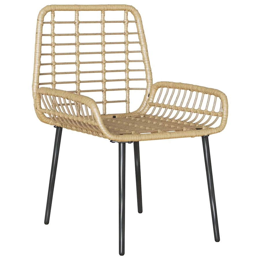 Tuin Eetset 3 pcs Bruin, Zwart, Crème 35 x 35 x 45 cm