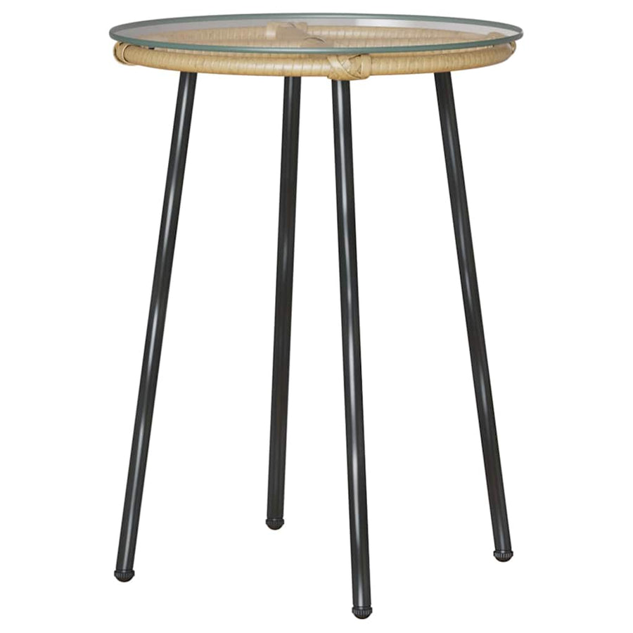 Tuin Eetset 3 pcs Bruin, Zwart, Crème 35 x 35 x 45 cm