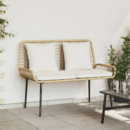 Tuinbank Zwart, Antraciet 109 x 63 x 83 cm Poly riet, staal