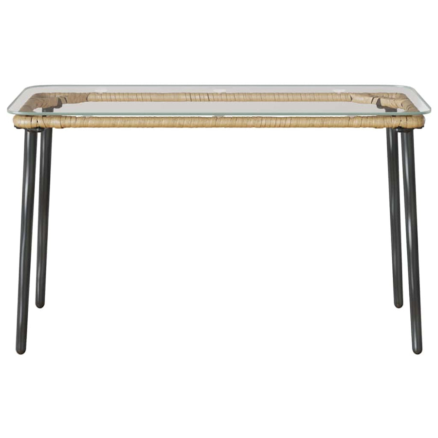 Tuinstafel Natuurlijk 80 x 40 x 45 cm Poly riet