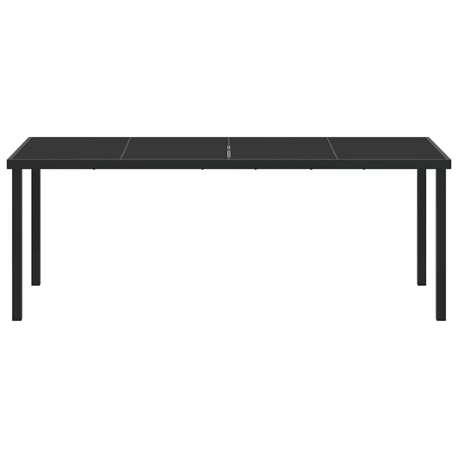Tuinstafel Zwart 200 X 80 X 73 Cm Metaal