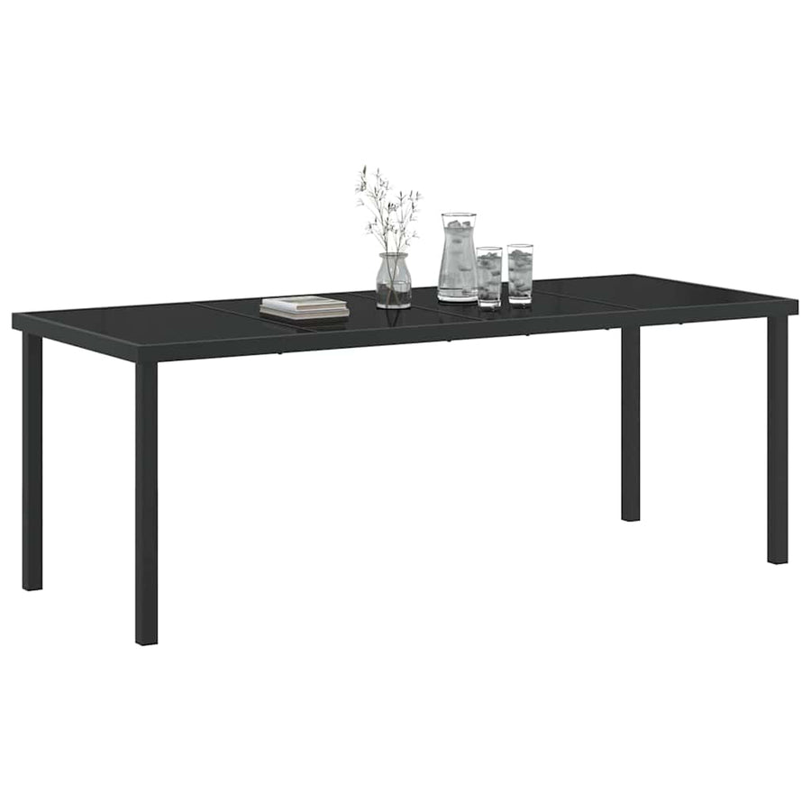 Tuinstafel Zwart 200 X 80 X 73 Cm Metaal