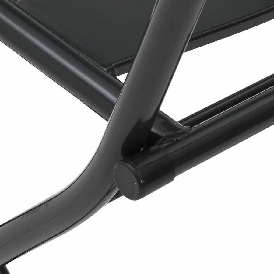 Tuin Bistro Set 3 pcs Antraciet Staal
