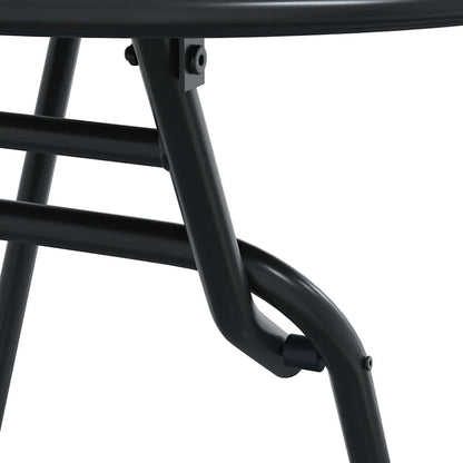 Tuin Bistro Set 3 pcs Antraciet Staal