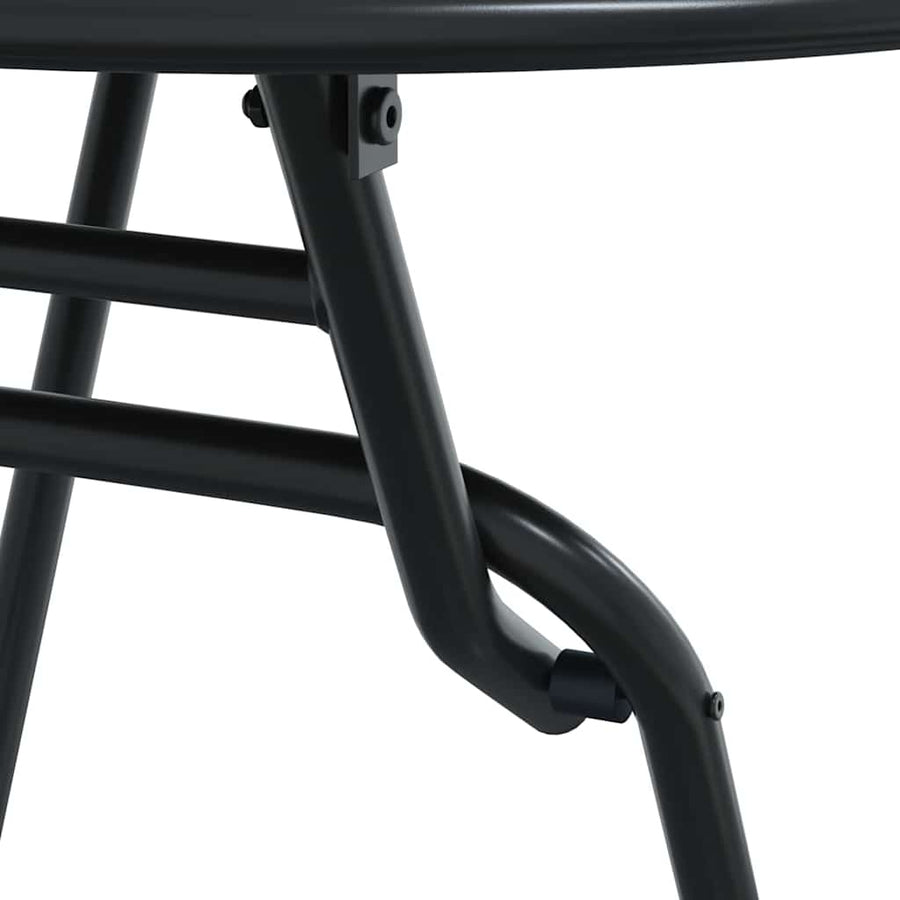Tuin Bistro Set 3 pcs Antraciet Staal