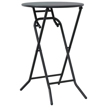 Tuin Bistro Set 3 pcs Antraciet Staal