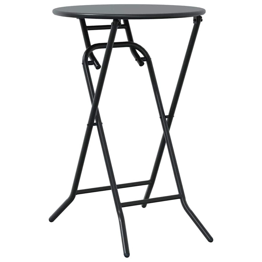 Tuin Bistro Set 3 pcs Antraciet Staal