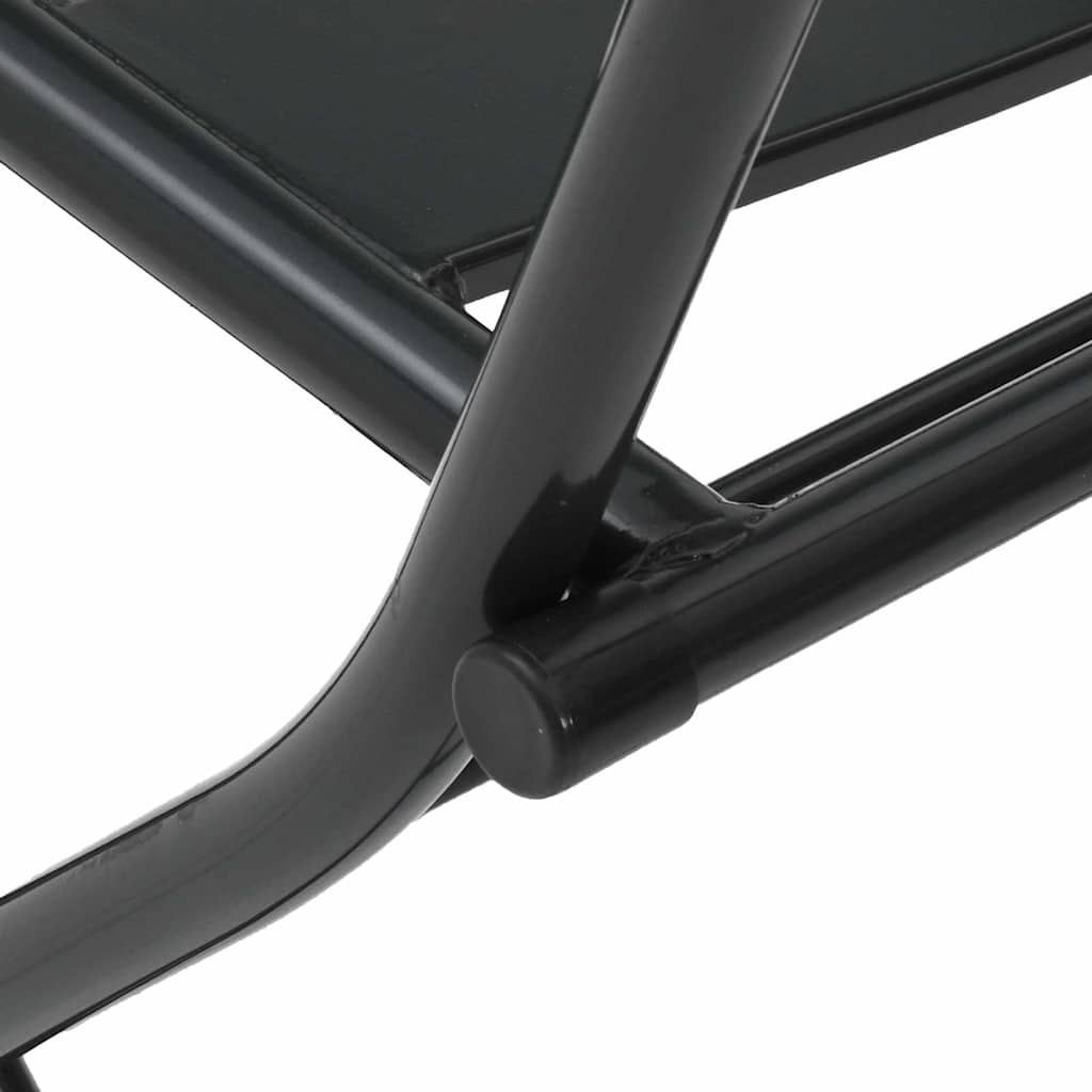 Tuin Bistro Set 3 pcs Antraciet Staal