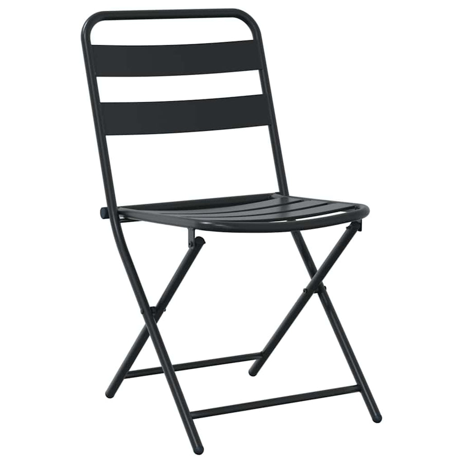 Tuin Bistro Set 3 pcs Antraciet Staal