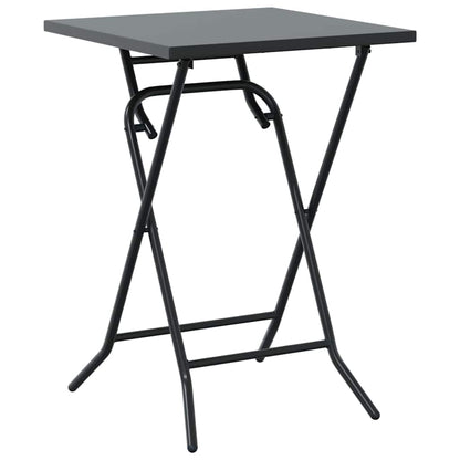 Tuin Bistro Set 3 pcs Antraciet Staal