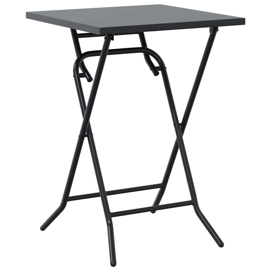 Tuin Bistro Set 3 pcs Antraciet Staal