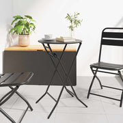 Tuintafel 50x50x72 cm metaal antraciet opvouwbaar