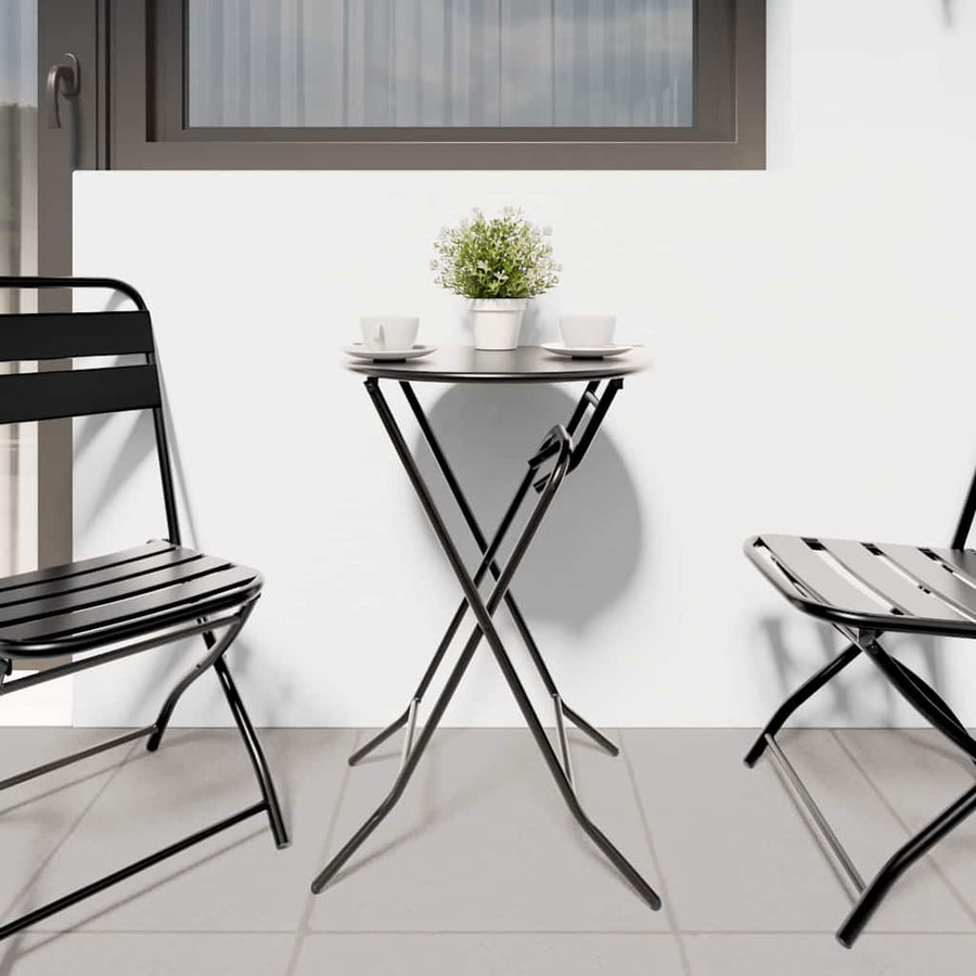 Tuinstafel Antraciet 50 x 50 x 72 cm Metaal