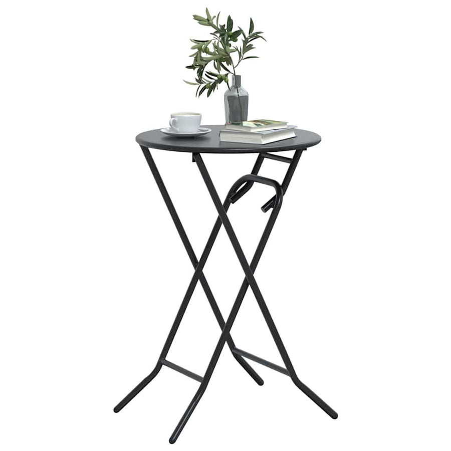 Tuinstafel Antraciet 50 x 50 x 72 cm Metaal
