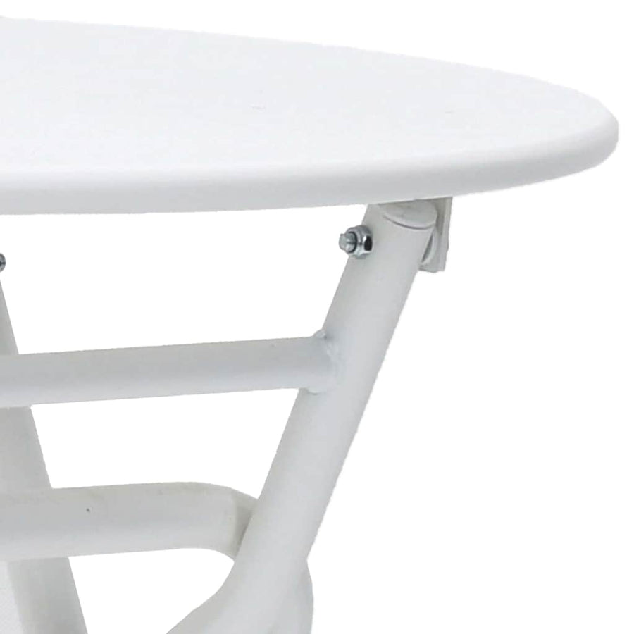 Tuinstafel Wit 50 x 50 x 72 cm Metaal