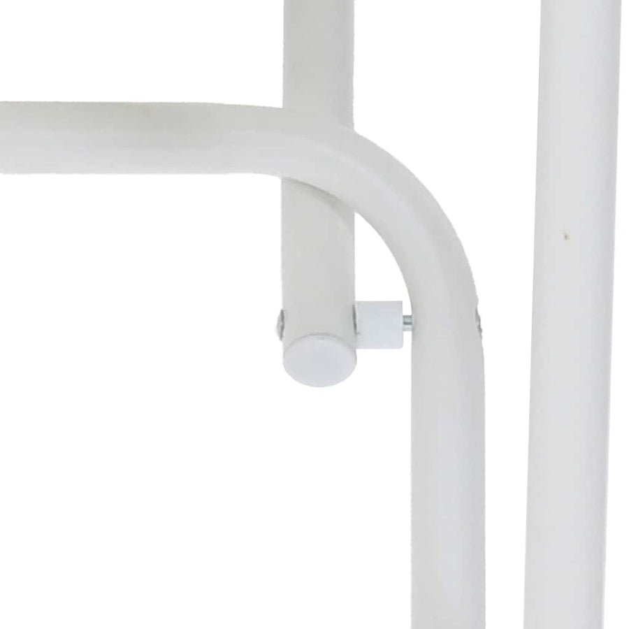Tuinstafel Wit 50 x 50 x 72 cm Metaal