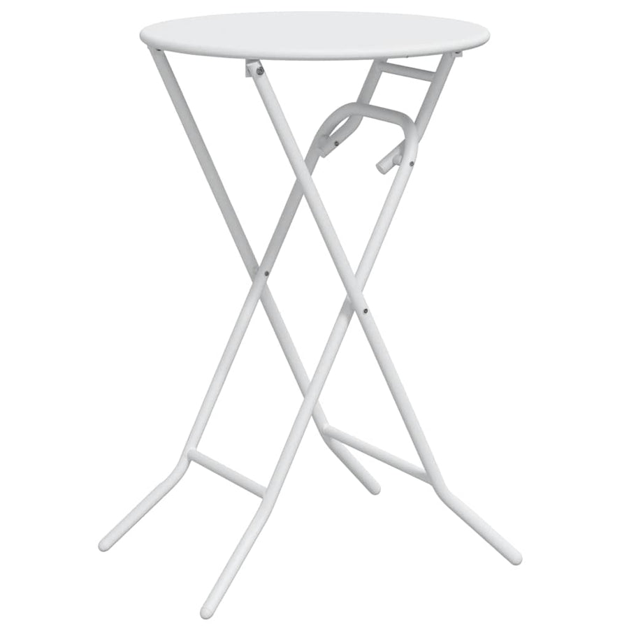 Tuinstafel Wit 50 x 50 x 72 cm Metaal
