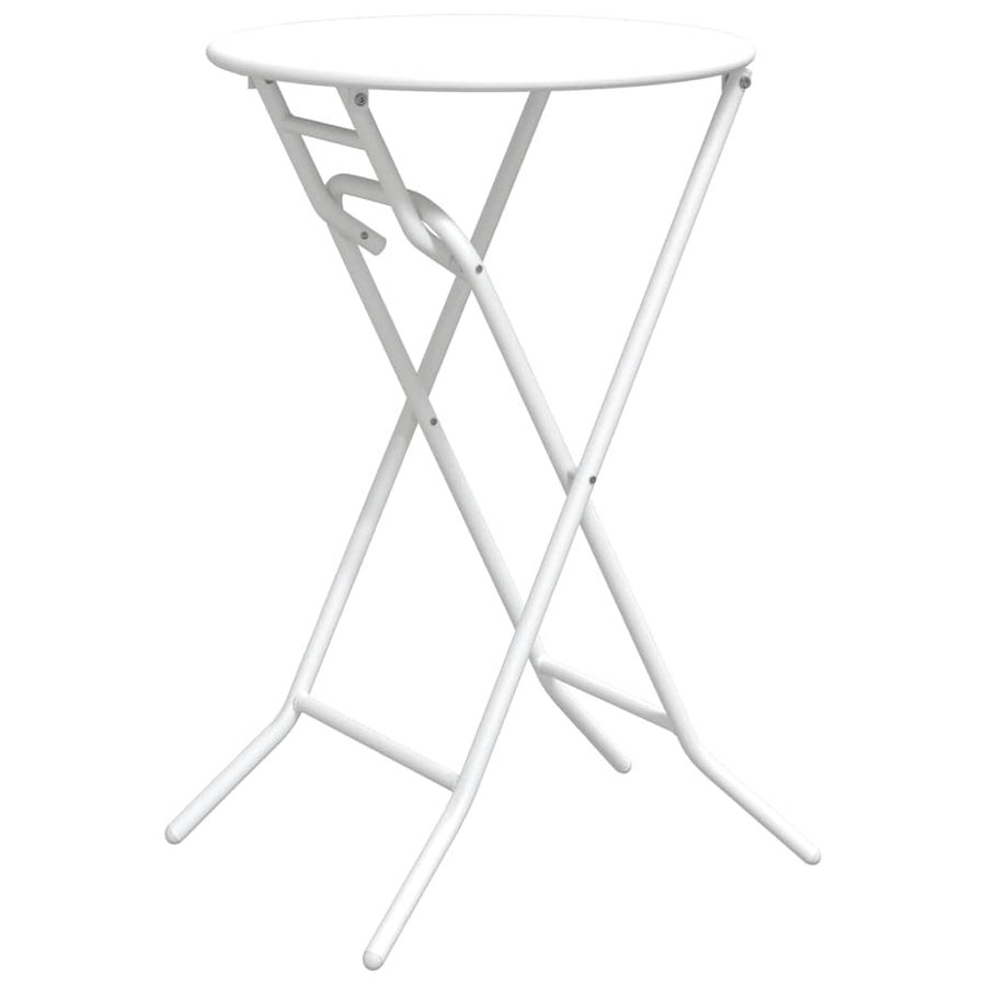 Tuinstafel Wit 50 x 50 x 72 cm Metaal