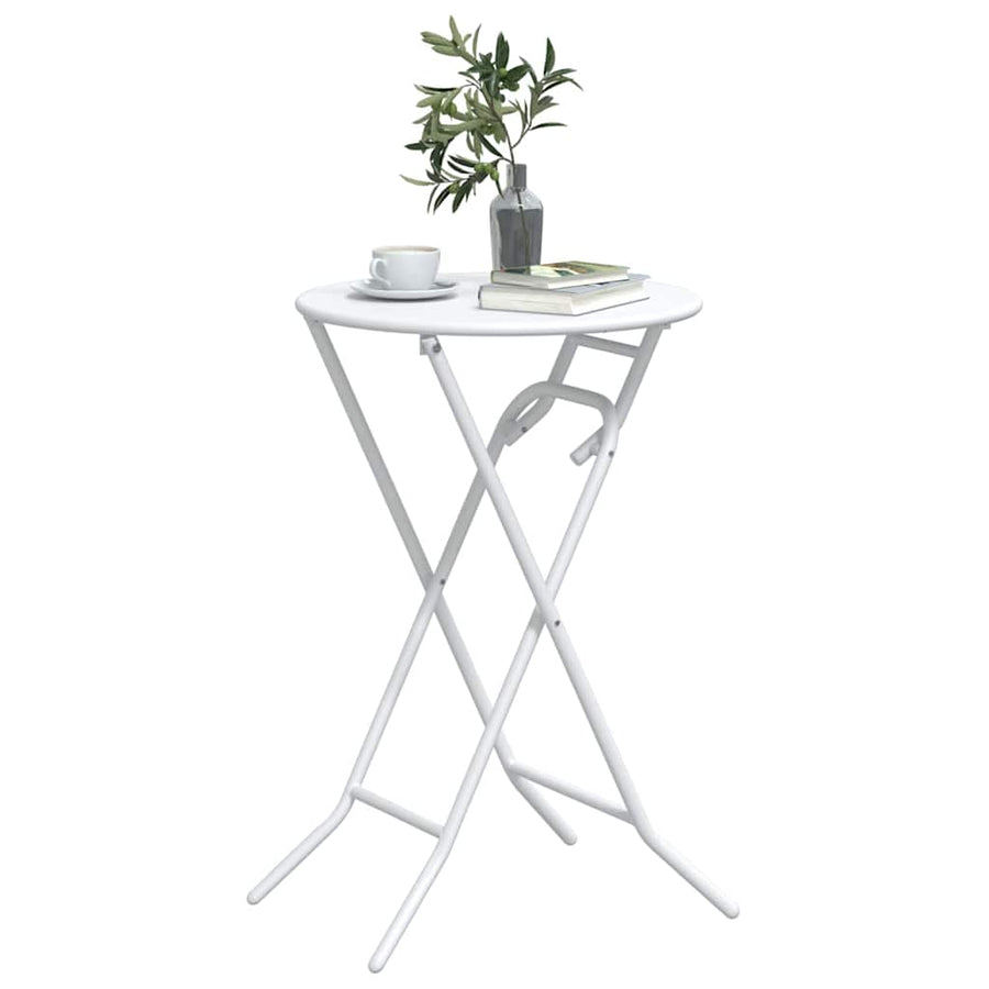 Tuinstafel Wit 50 x 50 x 72 cm Metaal