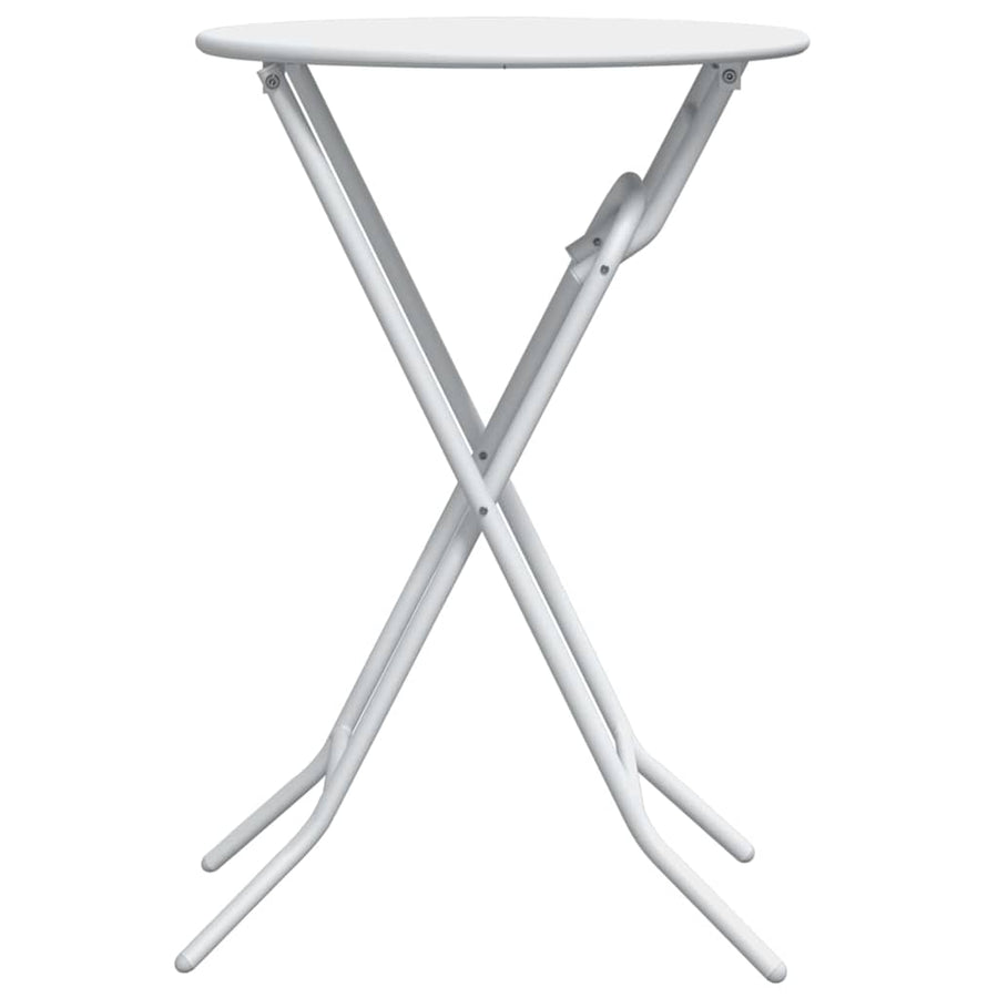 Tuinstafel Wit 50 x 50 x 72 cm Metaal