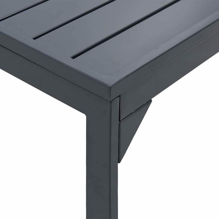 Terrastafel Antraciet 180 x 80 x 74 cm Gepoedercoat staal