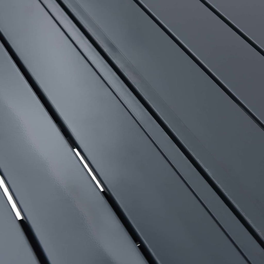 Terrastafel Antraciet 180 x 80 x 74 cm Gepoedercoat staal