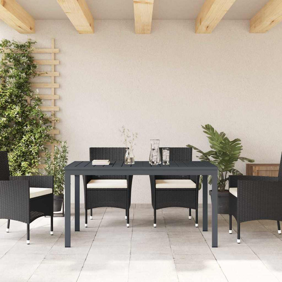 Terrastafel Antraciet 180 x 80 x 74 cm Gepoedercoat staal