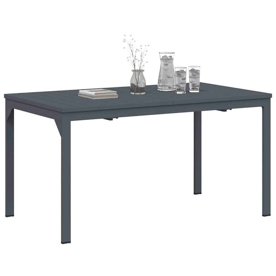 Terrastafel Antraciet 180 x 80 x 74 cm Gepoedercoat staal