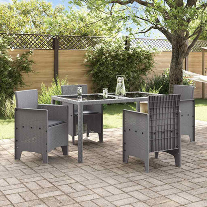 Tuinstoel 4 pcs Lichtgrijs 53 x 49 x 85 cm Polypropyleen