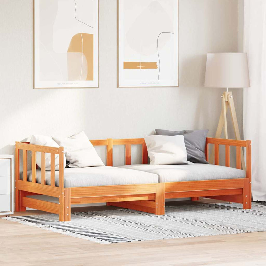 Dagbed met uittrekbed Wasbruin 203,5 x 184 x 66 cm