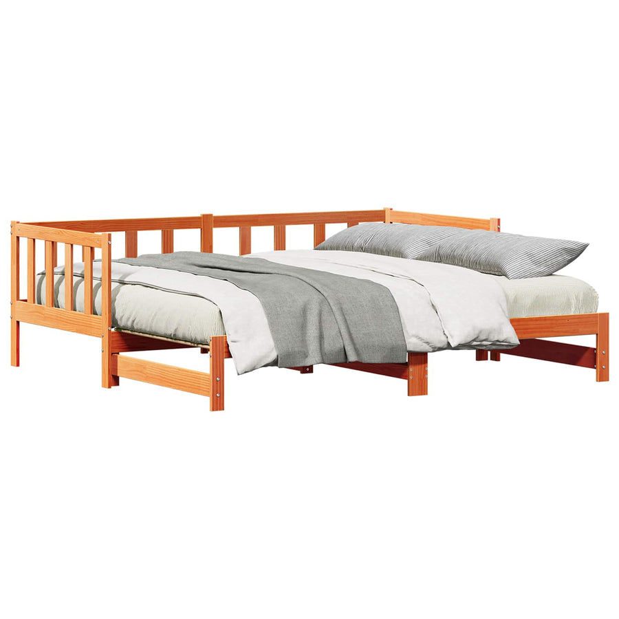 Dagbed met uittrekbed Wasbruin 203,5 x 184 x 66 cm