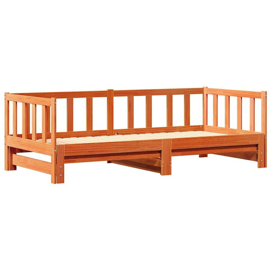 Dagbed met uittrekbed Wasbruin 203,5 x 184 x 66 cm