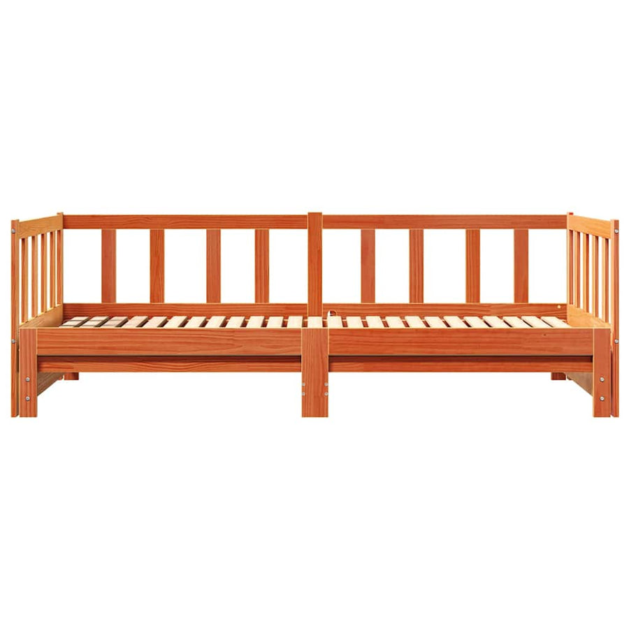 Dagbed met uittrekbed Wasbruin 203,5 x 184 x 66 cm