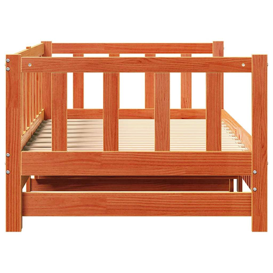 Dagbed met uittrekbed Wasbruin 203,5 x 184 x 66 cm