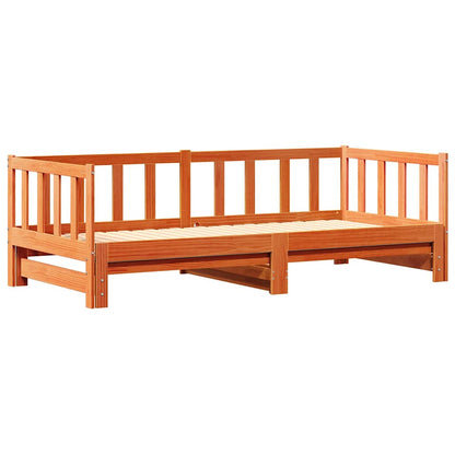 Uittrekbare Dagbed Wasbruin 203.5 x 164 x 66 cm