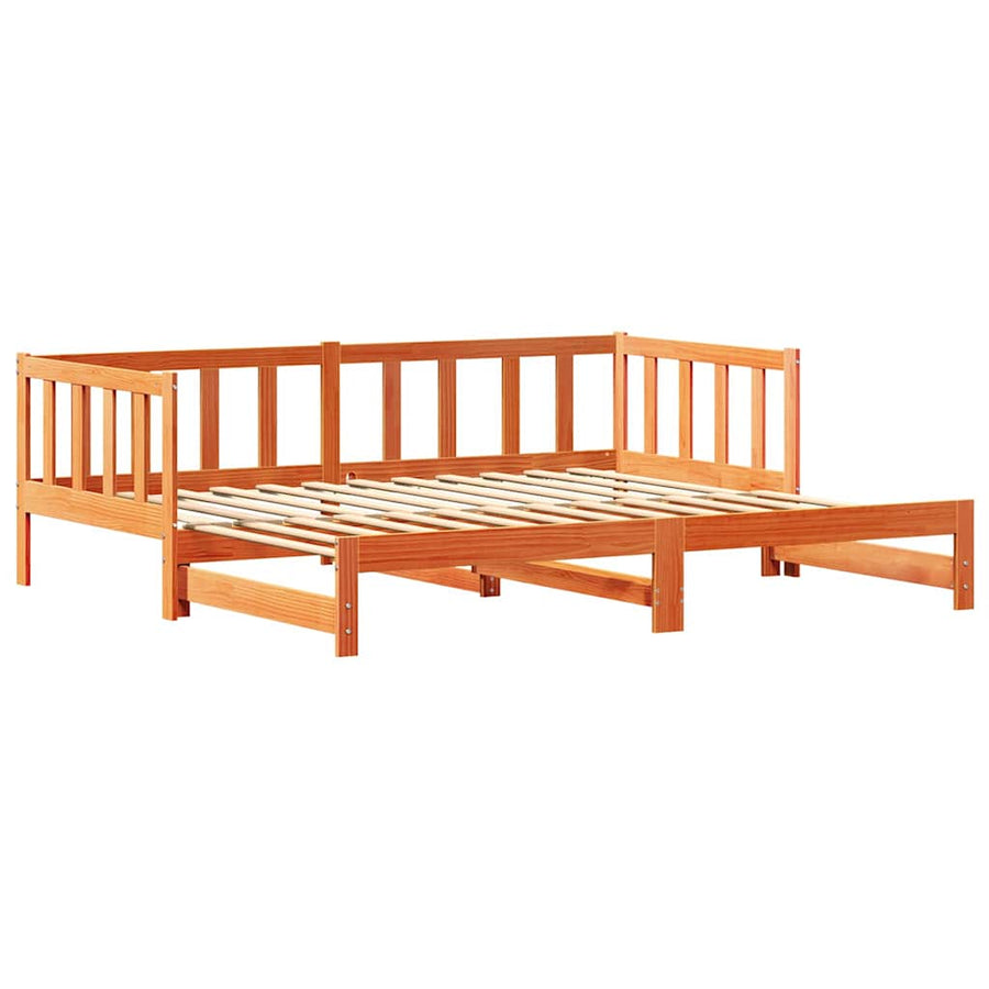 Uittrekbare Dagbed Wasbruin 203.5 x 164 x 66 cm