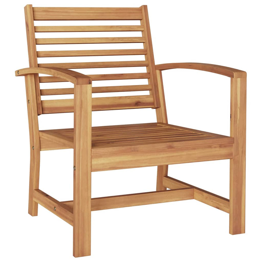 Tuin Sofa Set 4 pcs Naturel Massief teakhout