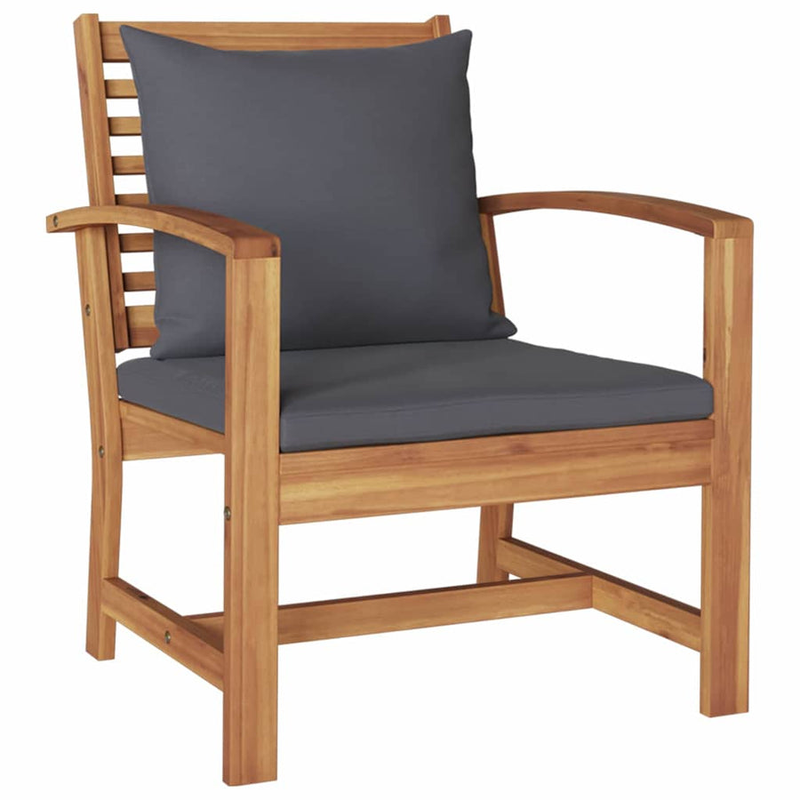 Tuin Sofa Set 4 pcs Naturel Massief teakhout