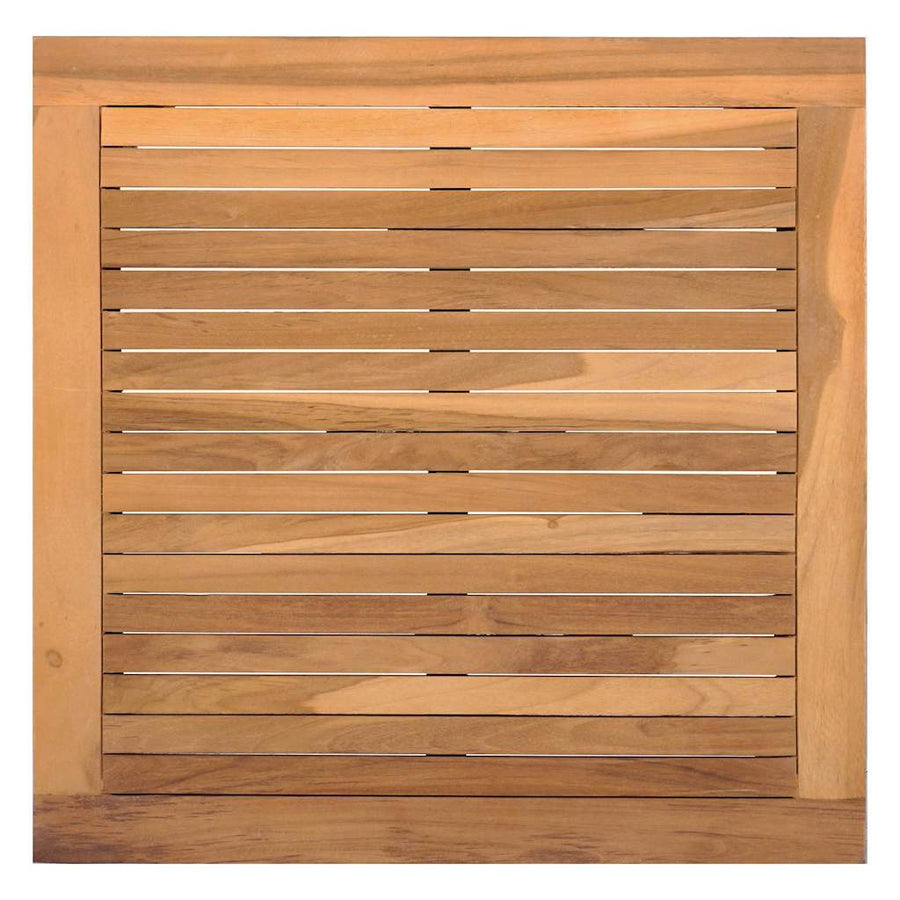 Tuinbankset 4 pcs Bruin en Crème 2-zits Medium Hout en Stof