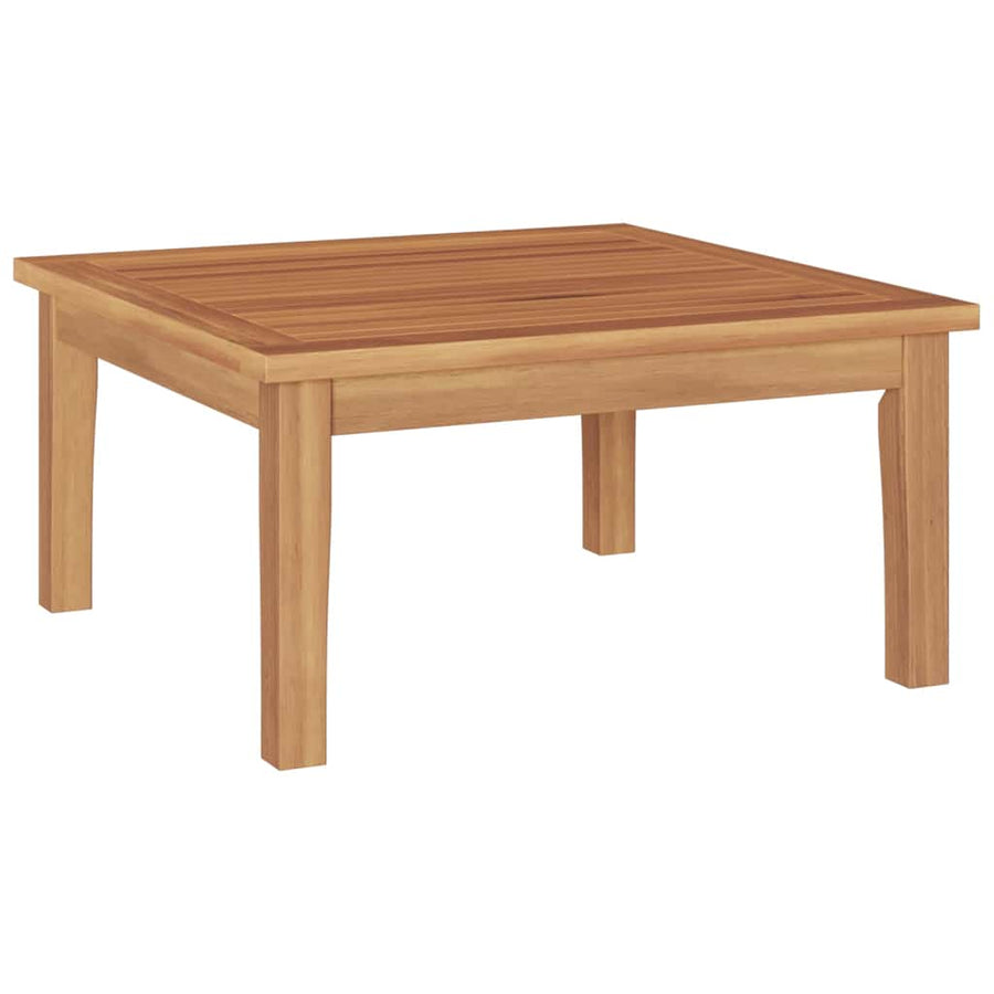 Tuinbankset 4 pcs Bruin en Crème 2-zits Medium Hout en Stof