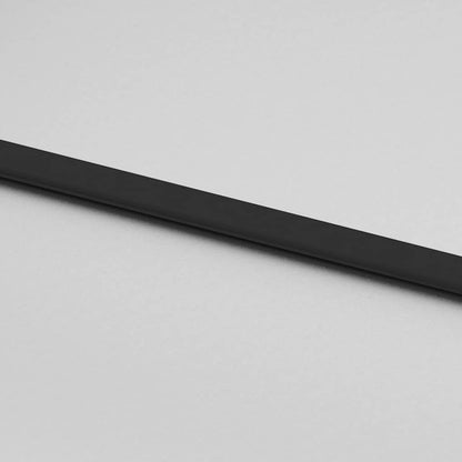 Schuifdeur met beslagset 76x205 cm gehard glas zwart
