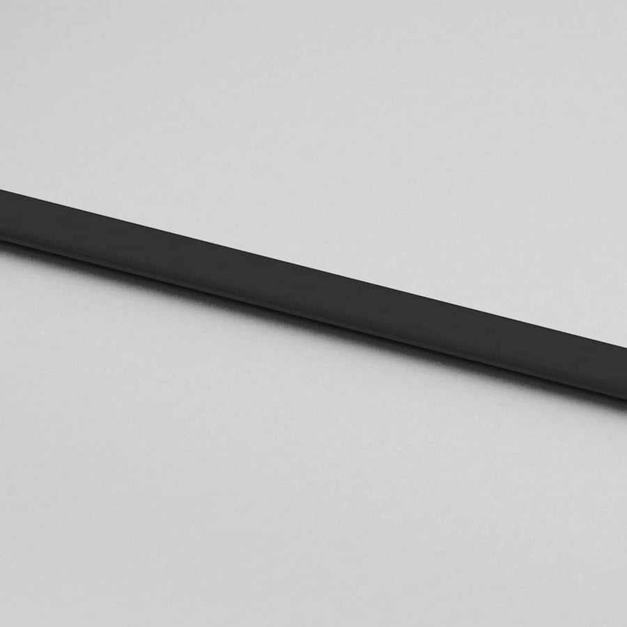 Schuifdeur met beslagset 90x205 cm gehard glas zwart