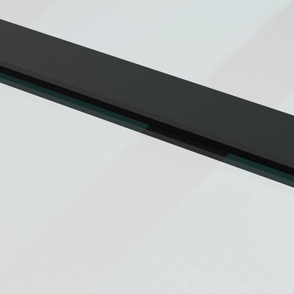 Schuifdeur met beslagset 90x205 cm ESG glas zwart