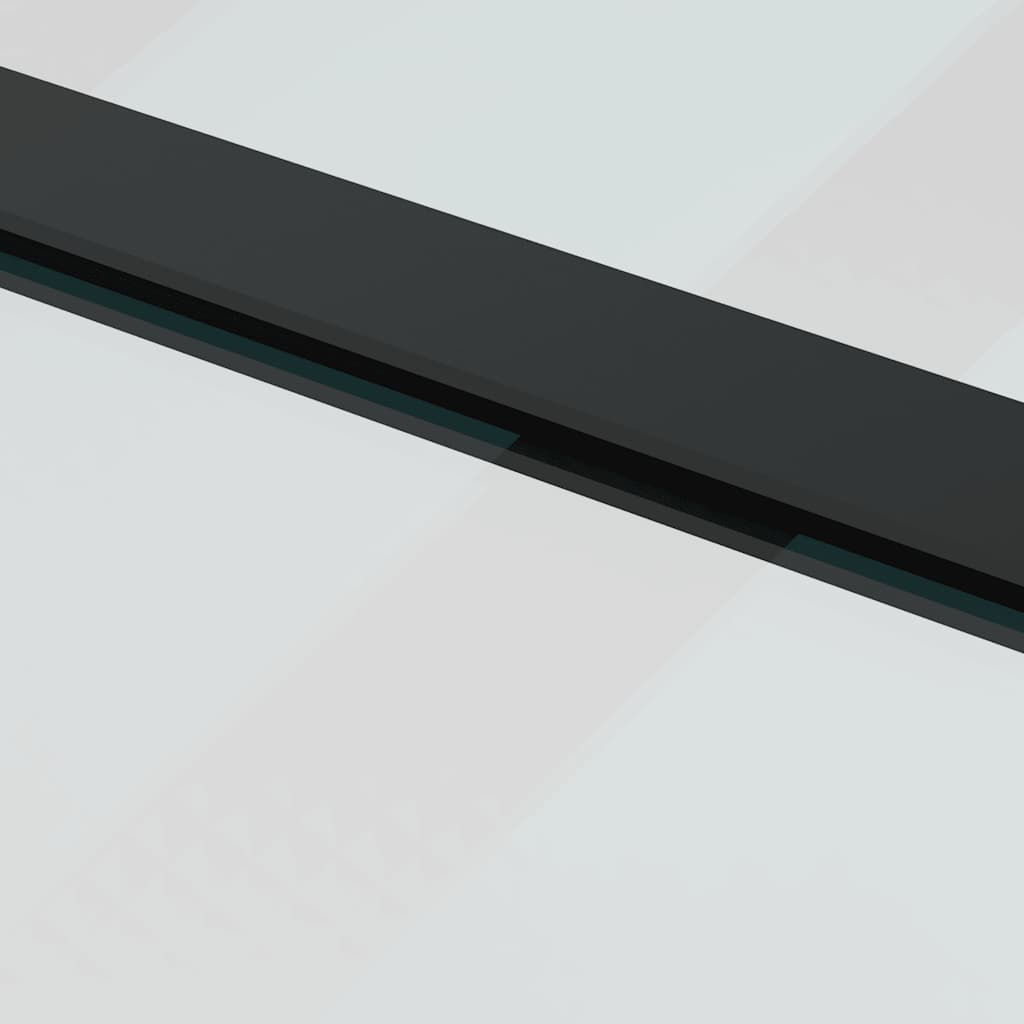 Schuifdeur met beslagset 102,5x205 cm ESG glas zwart