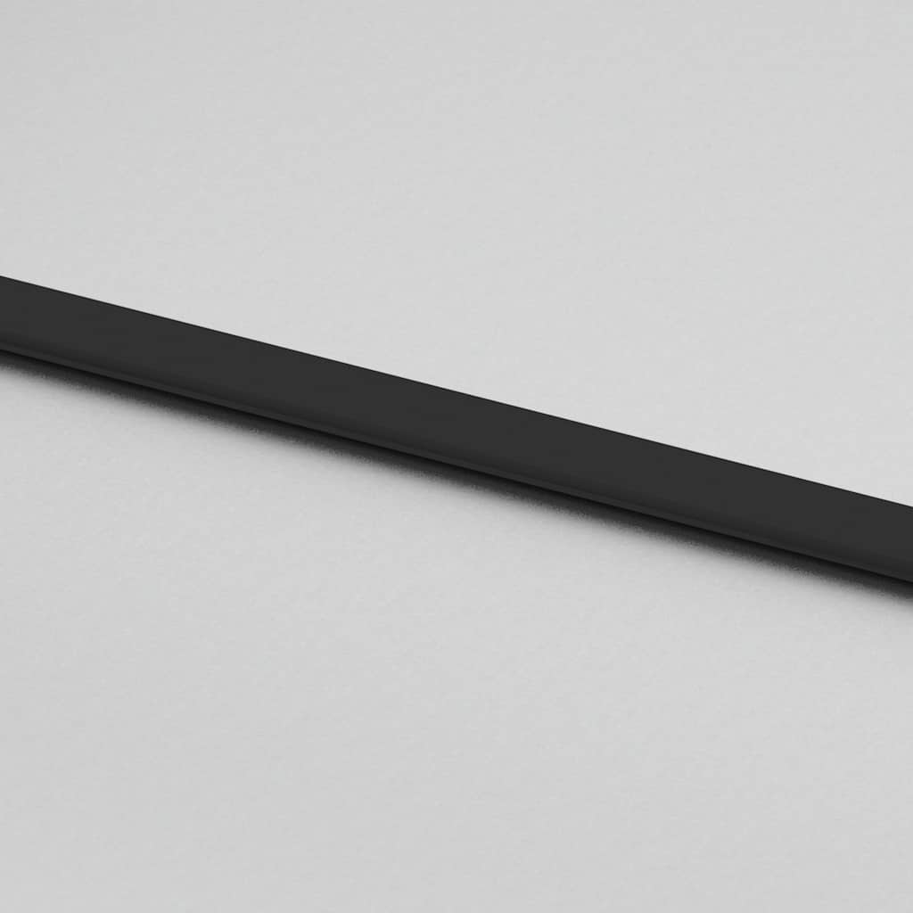 Schuifdeur met beslagset 90x205 cm gehard glas zwart