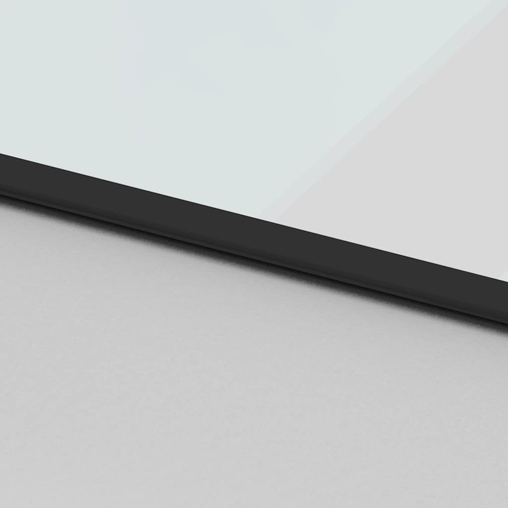 Schuifdeur met beslagset 102,5x205 cm gehard glas zwart