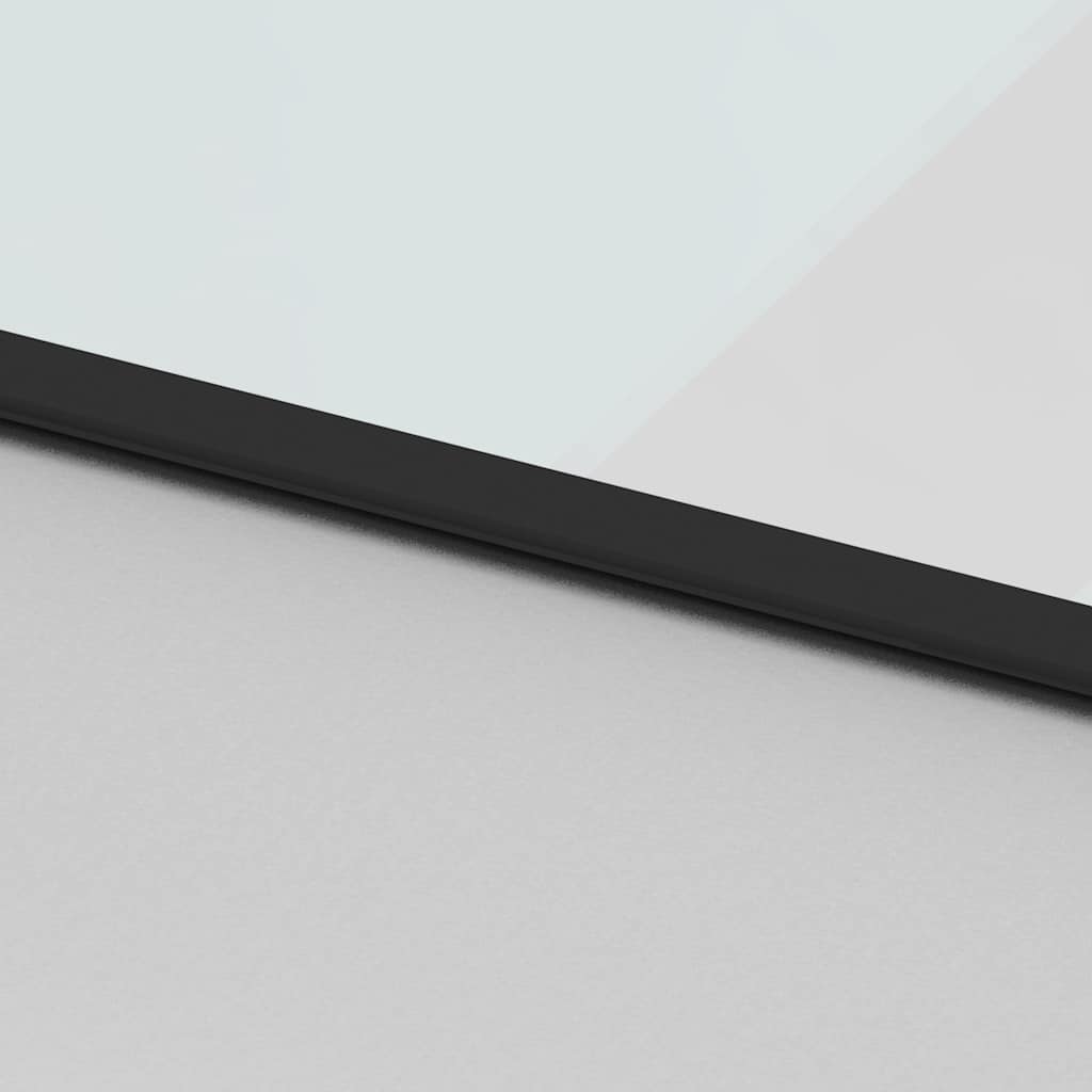 Schuifdeur met beslagset 102,5x205 cm gehard glas zwart
