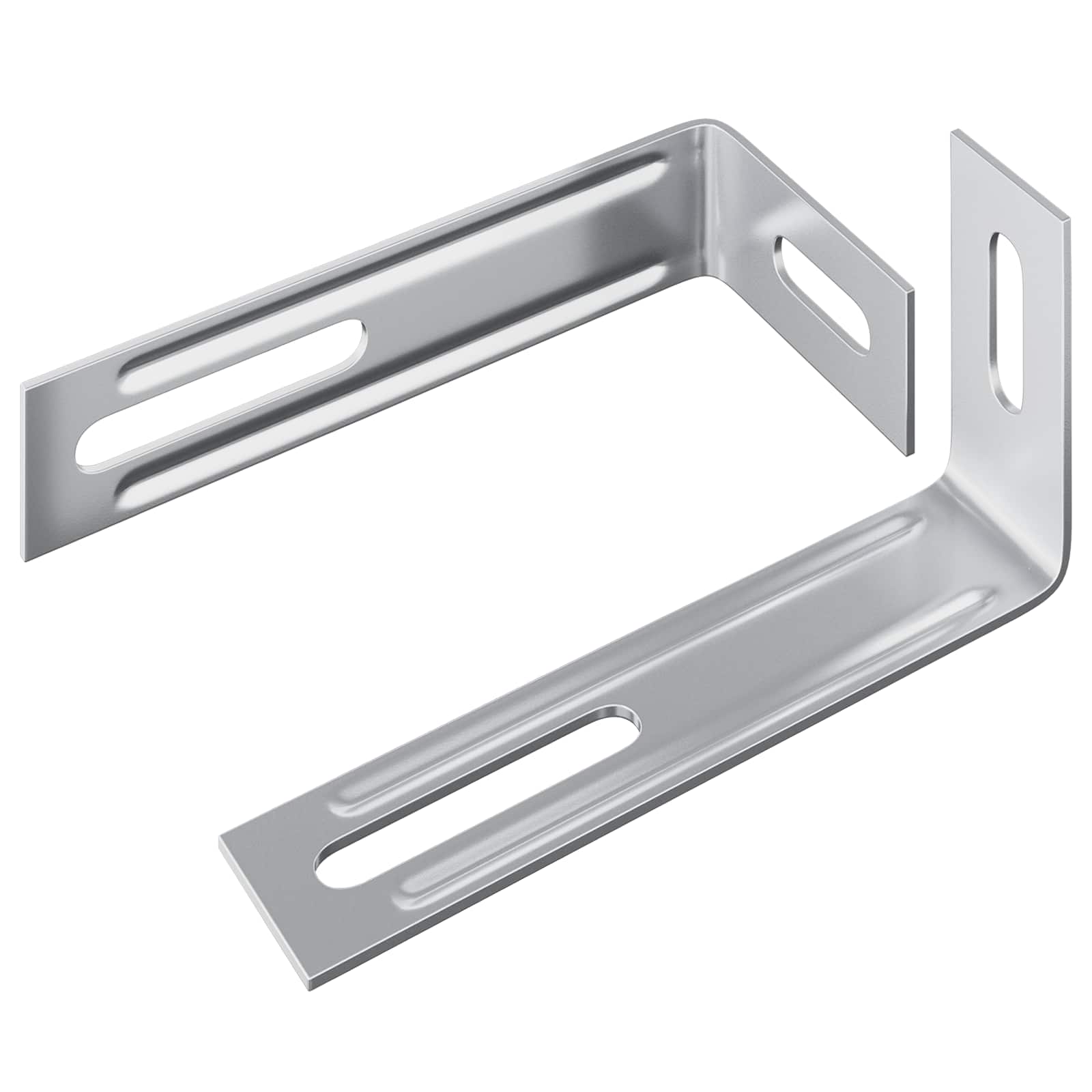 Anti Tip Beugel Effen 2 pcs Zilver 74,5 x 15 x 32 mm IJzer